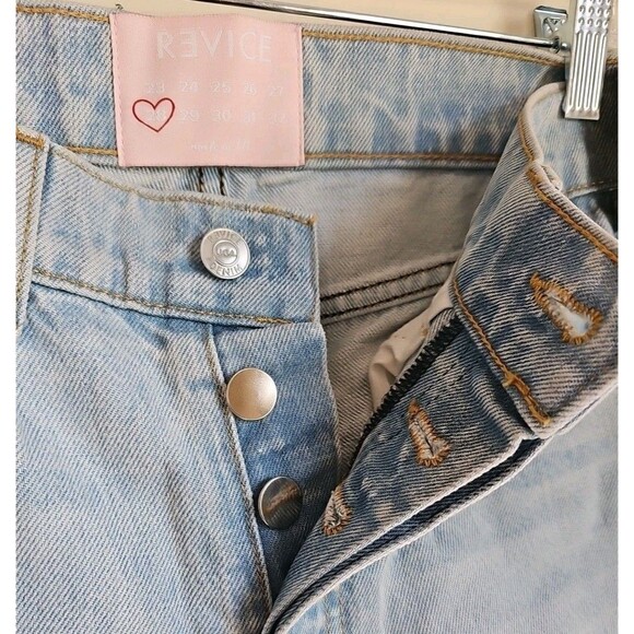 Revice Jeans Womens 28 Blue Black Ex Boyfriend Two Tone Denim Adult - Picture 5 of 8